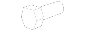 170-990-00-10 Mercedes-benz Genuine Hexagonal Head Screw