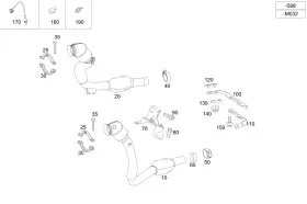 190-492-01-46 Mercedes-benz Genuine Holder