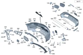 192-885-87-00 Mercedes-benz Genuine Retaining Rail