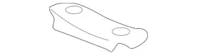 202-492-00-18 Mercedes-benz Genuine Exhaust Bracket