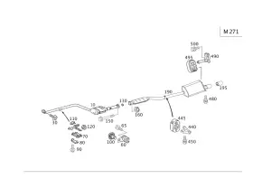 203-490-01-40 Mercedes-benz Genuine Holder 203-490-01-40 Mercedes-benz Genuine Holder