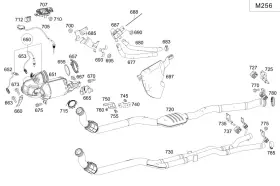 205-492-13-00 Mercedes-benz Genuine Holder