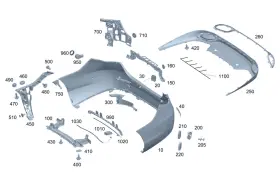 Mercedes-benz 206-885-78-03 Genuine Mercedes-benz Retaining Plate