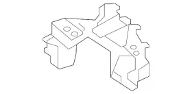 206-885-87-03 Mercedes-benz Genuine Tailpipe Extension Lower Bracket