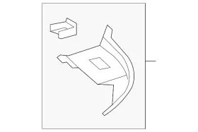 Mercedes-benz 212-885-12-65 Genuine Mercedes-benz Exhaust Tail Pipe Bracket