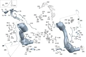 213-492-18-00 Mercedes-benz Genuine Holder