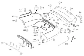 Mercedes-benz 218-885-20-14 Genuine Mercedes-benz Holder