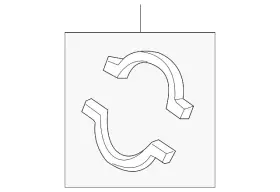 220-490-02-41 Mercedes-benz Genuine Converter And Pipe Clamp