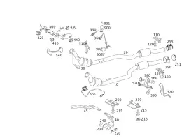 221-492-40-41 Mercedes-benz Genuine Holder
