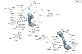 223-490-07-02 Mercedes-benz Genuine Holder