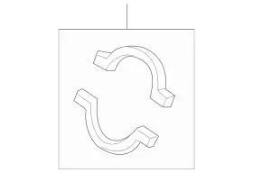 Mercedes-benz 230-490-00-41 Genuine Mercedes-benz Exhaust Clamp