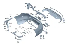 236-885-31-01 Mercedes-benz Genuine Retaining Plate