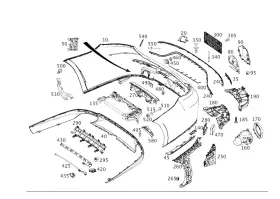 238-885-29-01 Mercedes-benz Genuine Bumper Holder
