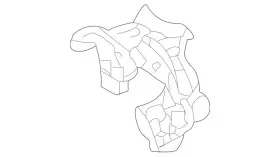 253-885-01-40 Mercedes-benz Genuine Exhaust Tail Pipe Tip Bracket