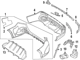 254-885-96-02 Mercedes-benz Genuine Trim Bezel Holder