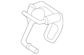 463-490-76-03 Mercedes-benz Genuine Rear Muffler Bracket