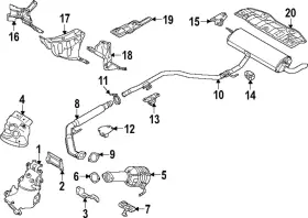 1577a273 Mitsubishi Genuine Front Pipe Bracket