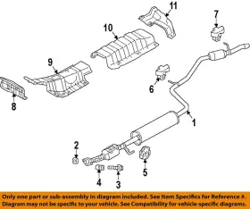 1577a390 Mitsubishi Oem 21-24 Mirage G4 Exhaust System Components-hanger