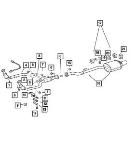 05101231aa Mopar Genuine Catalytic Converter Bracket 5101231aa