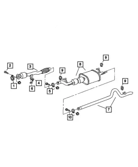 05119943aa Mopar Genuine Exhaust Bracket 5119943aa