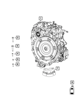 06106243aa Mopar Genuine Hex Flange Head Bolt Mounting 6106243aa