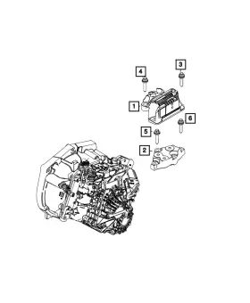 06106360aa Mopar Genuine Hex Head Bolt 6106360aa