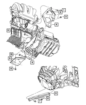 06502887 Mopar Genuine Hex Head Screw And Washer 6502887