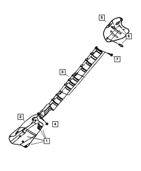 06503908 Mopar Genuine Heat Shield Attach Nut 6503908