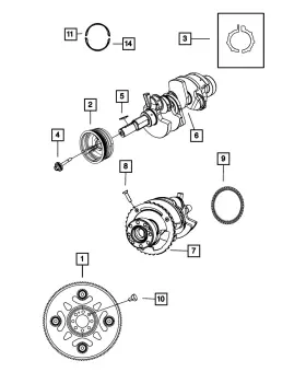 06508426aa Mopar Genuine Hex Flange Head Bolt Mounting 6508426aa