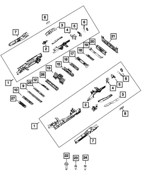 06512481aa Mopar Genuine Weld Stud