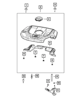 06513208aa Mopar Genuine Hex Head Screw And Washer Mounting
