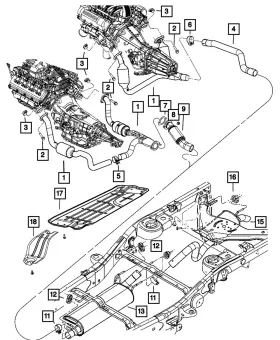 4682564 Mopar Genuine Exhaust Support Isolator