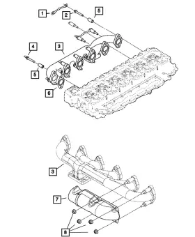 5014169ab Mopar Genuine Double Ended Stud Mounting