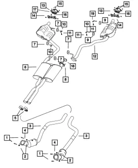 6101839 Mopar Genuine Hex Head Bolt And Coned Washer
