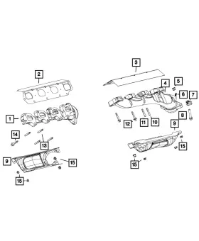 6511168aa Mopar Genuine Hex Flange Head Bolt Mounting Left Side