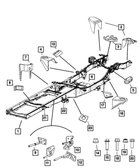 Mopar 68066382aa Genuine Exhaust Pipe Support Rod