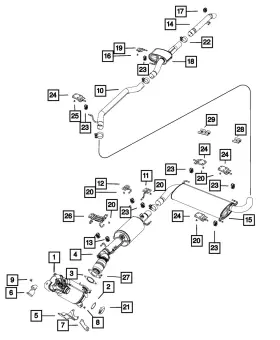 68118154aa Mopar Genuine Hex Flange Head Bolt And Washer