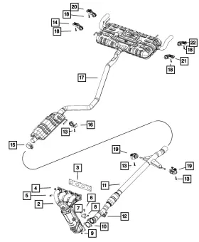 68141920ab Mopar Genuine Exhaust Hanger