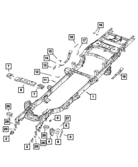 68165626aa Mopar Genuine Exhaust Pipe Support Rod 68165626aa Mopar Genuine Exhaust Pipe Support Rod