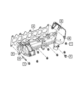 68226931aa Mopar Genuine - Nut