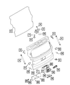 68246431aa Mopar Genuine Washer