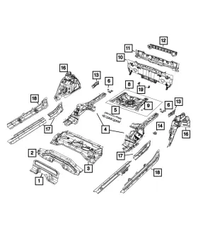 68255612aa Mopar Genuine Shield - Bracket