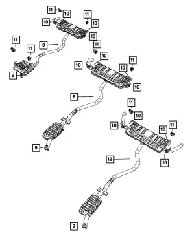 68381451ac Mopar Genuine Exhaust Clamp