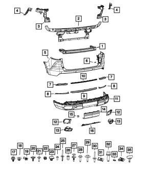 68408174aa Mopar Genuine Exhaust Bracket Right