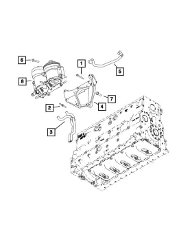 68447887aa Mopar Genuine Hex Flange Head Bolt