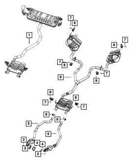 68466131ad Mopar Genuine Exhaust Bracket And Isolator Left Rear