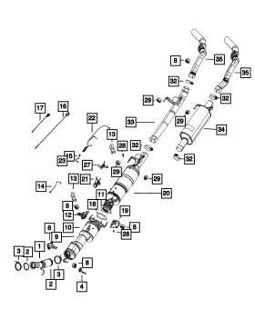 68724313aa Mopar Genuine Exhaust Bracket