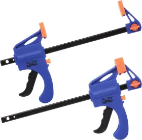 Ic04 Mr. Pen Pen- Clamps Grip Clamp 4 Inch 2 Pack Light Duty B. Blue Black