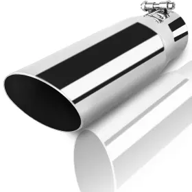 Mupera 756594504072 Universal 2.75 Inch Inlet Exhaust Tip 3.5 Outlet 12 2.75x3.5x12sr