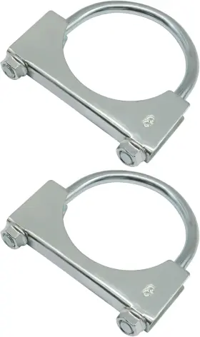 Qzd251031017 Murtenze 2 Pack 3 Inch Ubolt Muffler Exhaust Clamps Stainless Steel Silencer Exh